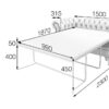 Модуль 2-местный раскладной правый — изображение 2